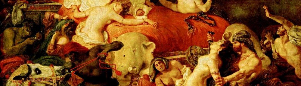 Death of Sardanapalus aka Delacroix La Mort de Sardanapale oil painting on canvas by Eugène Delacroix 1827 ~ Musée du Louvre, Paris