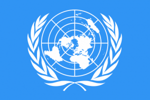 The Flag of the United Nations for International Mother Earth Day