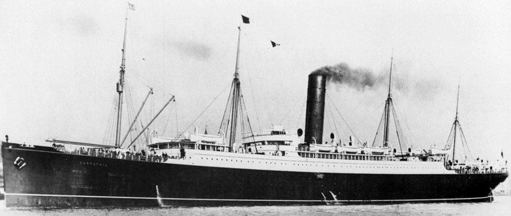 RMS Carpathia steamship that rescued the survivors of the Titanic in 1912