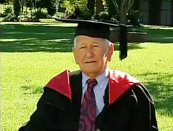 Allan Stewart the World's oldest university graduate aged 97 years old on Weekend Sunrise ~ Sunday 6th May 2012
