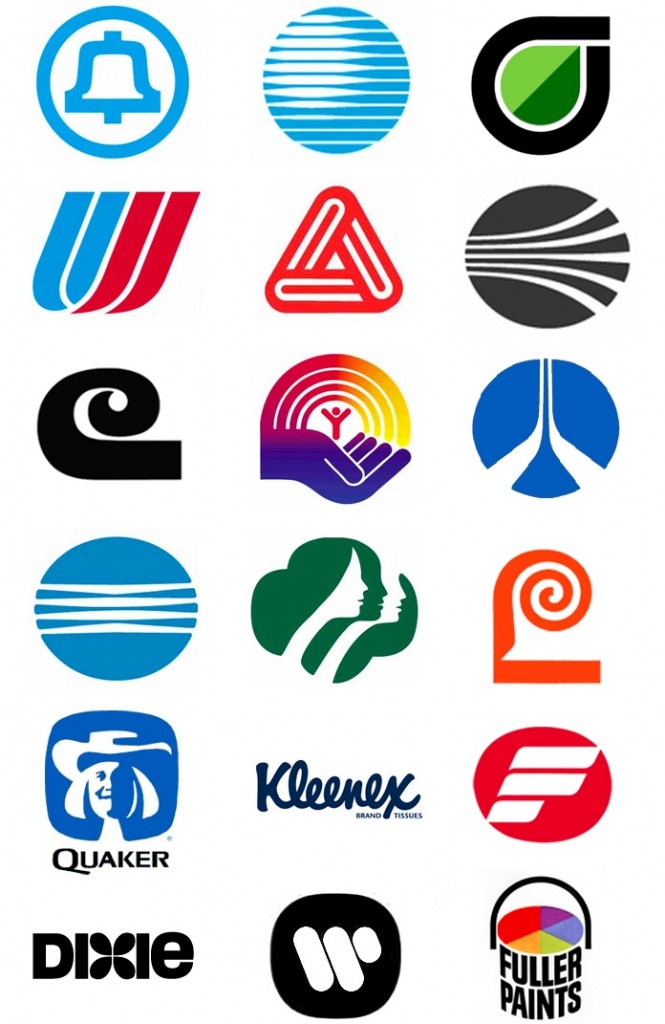 Iconic logos designed by Saul Bass 