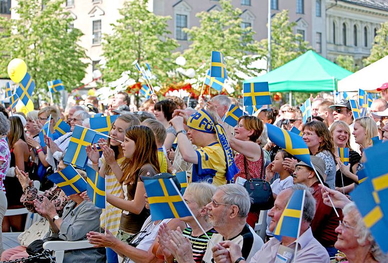 National Day of Sweden celebrations at Kungsträdgården in Stockholm (photo by Bengt Nyman)