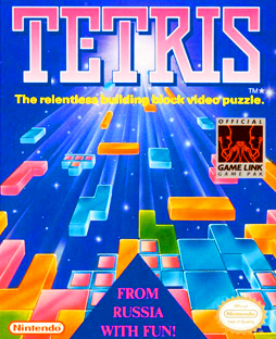 The Nintendo version of Tetris 