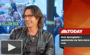 Rick Springfield Today TV show Kathie Lee & Hoda interview 1980s rock star fans yellow Rick road sign video photo 2012