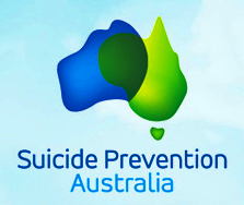 Suicide Prevention Australia World Day 10th September prevent suicides Australia map graphic blue & green logo WSPD.org.au