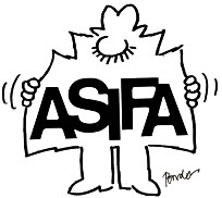 ASIFA cartoon drawing illustration by Bordo Dovnikovic 2011 Winner for the ASIFA Anniversary Book comic flasher man art