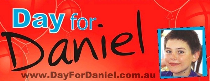 Day For Daniel Morcombe Foundation 13 year old Australian boy abducted 2012 child safety awareness red banner photo