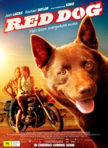 Koko Red Dog Kelpie Australian movie poster famous dogs film canine cinema star girl guy motorbike desert 2011