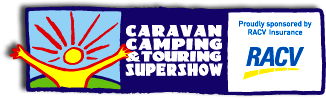 Caravan Camping & Touring Supershow 2013 logo RACV banner graphic