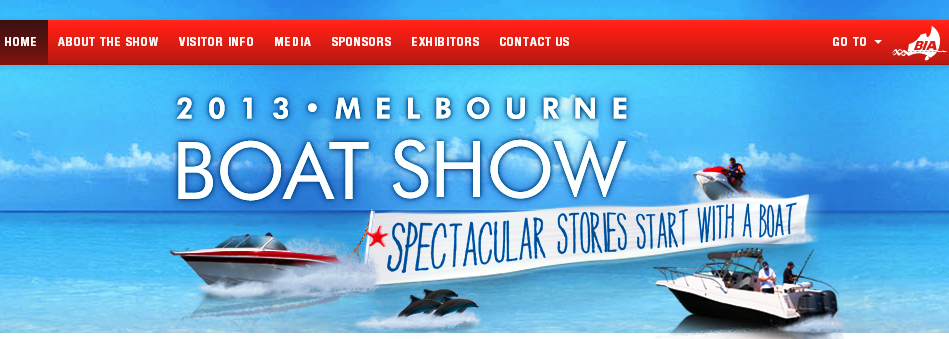 Melbourne Boat Show 2013 Bia Boating Industry Association website tinnies cruisers ski wake boats dolphins jet skis fishing ocean