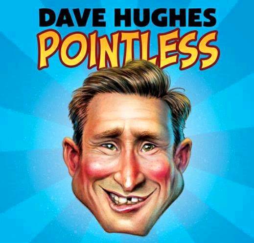 Dave Hughes Hughesy Pointless 2014 Australian Aussie stand up comedian cartoon Mad style artwork comic portrait caricature